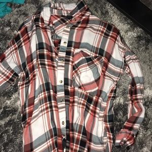 Plaid long sleeve shirt